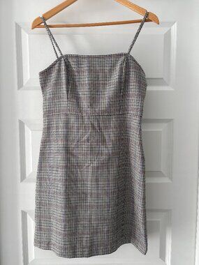 ✨ Twik Houndstooth Spaghetti Strap Dress ✨